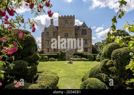 Chastleton House è una casa di campagna giacobea situata a Chastleton vicino a Moreton-in-Marsh, Oxfordshire. Foto Stock
