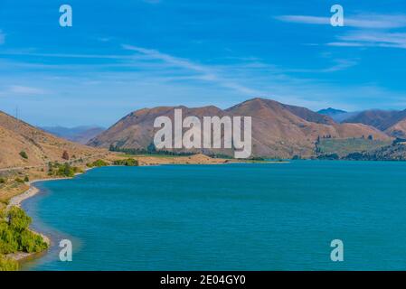 Lago aviemore in Nuova Zelanda Foto Stock