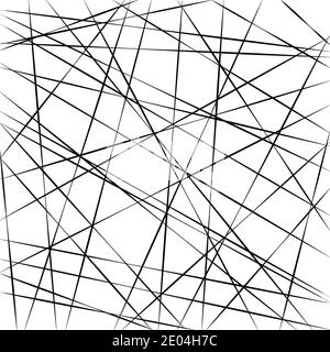 Pattern geometrico astratto, linee di stripe casuali casuali, sfondo vettoriale intersecante linee di stripe diagonali angolo diverso Illustrazione Vettoriale