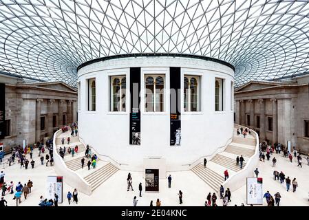 Il British Museum, la Great Court, Londra, Inghilterra. Foto Stock