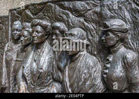 Kate Sheppard Memorial a Christchurch, Nuova Zelanda Foto Stock