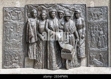 Kate Sheppard Memorial a Christchurch, Nuova Zelanda Foto Stock