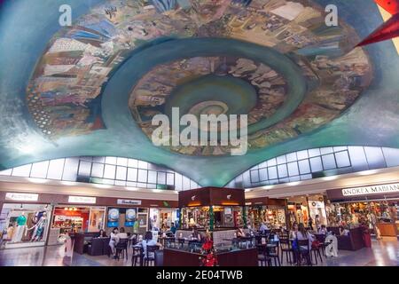 Soffitto a Galerias Santa Fe, Santa Fe Avenue, Buenos Aires, Argentina Foto Stock