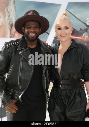 HOLLYWOOD CA: Lindsey Vonn, P.K. Subban, partecipa ai Fast & Furious Presents: Hobbs & Shaw' Film Premiere al Dolby Theatre di Hollywood, California, il 13 luglio 2019 Credit: Faye Sadou/MediaPunch Foto Stock