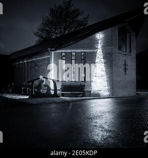 Natale presso la United Reform Church, Worsley Road, Swinton, Manchester Foto Stock