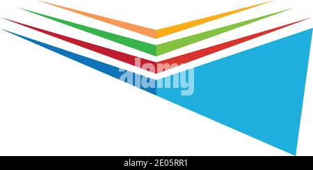 Logo del libro e icona della libreria modello di disegno vettoriale Logo del libro Disegno di illustrazione vettoriale modello Illustrazione Vettoriale