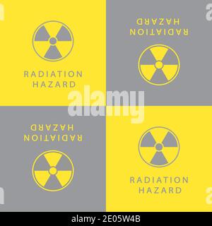 Schema senza cuciture con rischio di radiazioni dei segnali. Illustrazione Vettoriale