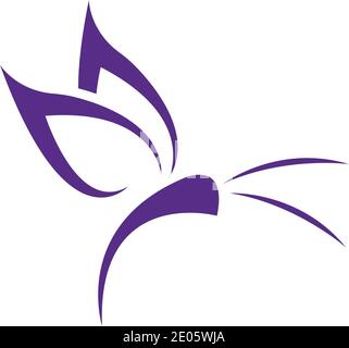Bellezza Butterfly icona Vettore design Illustrazione Vettoriale