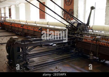 Nuovo Lanark Mill, filatura mulo Foto Stock