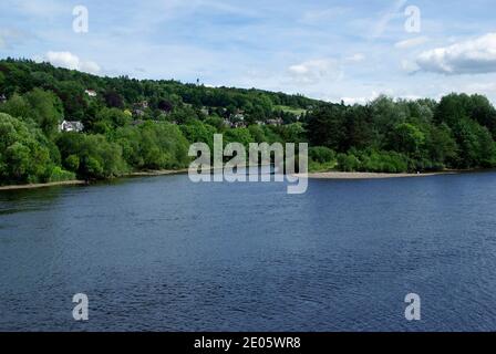 Il fiume Tay a Perth Foto Stock