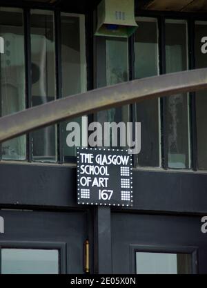 Glasgow School of Art il dettaglio del Mackintosh Building Foto Stock