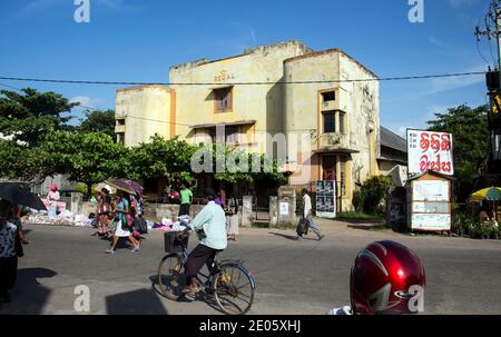 Foto mostra: Vecchio cinema nello Sri Lanka.Regal cinema a Negombo che ha 90 anni e uno dei più antichi in Sri Lanka. Il cinema impiega ancora due persone Foto Stock