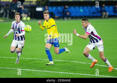 Ivan Alejo di Cadice durante il campionato spagnolo la Liga Partita di calcio tra Cadice CF e Real Valladolid il prossimo dicembre / LM Foto Stock