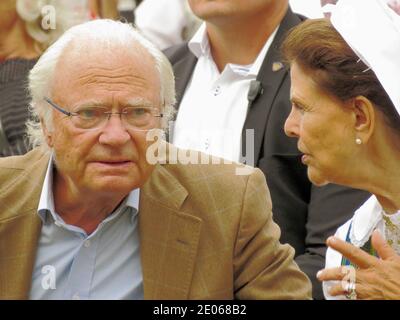 Foto della regina svedese Silvia e del re Carl XVI: Bo Arrhed Foto Stock