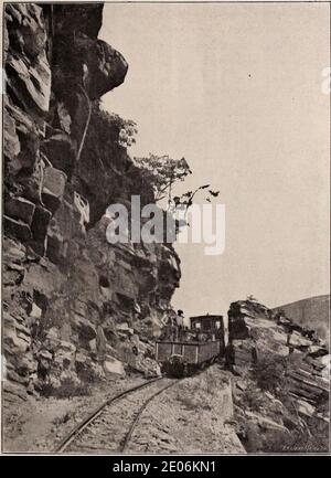 Le chemin de fer du Congo (Matadi-Stanley-Pool). Chilometro 3. Foto Stock