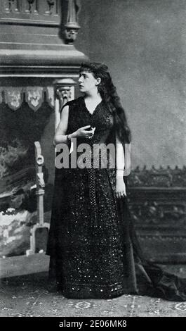 Le Cid - Massenet - prima esecuzione 1885 - Fidès Devriès (Chimène). Foto Stock