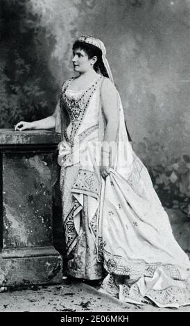 Le Cid - Massenet - prima esecuzione 1885 - Rosa Bosman (l'Infante). Foto Stock