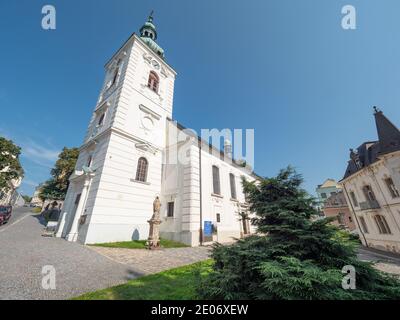 Chiesa di Sant'Anna Jablonec nad Nisou. 16 settembre 2020. Chiesa con galleria aperta con restrizioni a causa della covid pandamia. Foto Stock