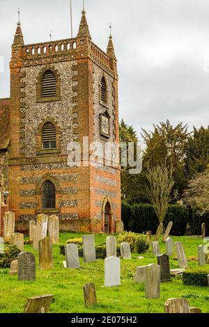 Chiesa di San Pietro e San Paolo, Church Street, Shoreham, Kent Foto Stock