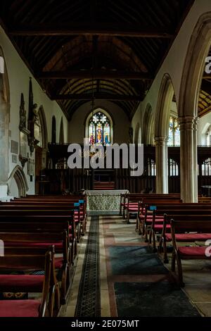Chiesa di San Pietro e San Paolo, Church Street, Shoreham, Kent Foto Stock