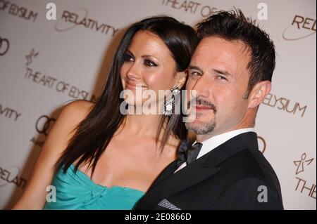 David Arquette e Christina McLarty partecipano al 2012 Art of Elysium Heaven Gala tenutosi presso la Los Angeles Union Station, a Los Angeles, CA, USA, il 14 gennaio 2012. Foto di Lionel Hahn/ABACAPRESS.COM Foto Stock