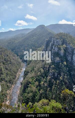Alum Cliffs state Reserve in Tasmania, Australia Foto Stock