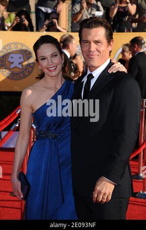 Diane Lane e Josh Brolin partecipano al 18° Premio annuale degli attori della gilda (SAG) tenutosi presso il Shrine Auditorium di Los Angeles, California, il 29 gennaio 2012. Foto di Lionel Hahn/ABACAPRESS.COM Foto Stock