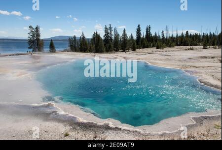 Paesaggio di Yellowstone Foto Stock