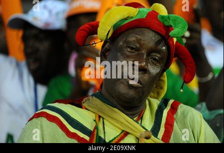 Tifosi e sostenitori del Mali durante la Coppa Africana delle Nazioni 2012, Semifinale, Mali vs Costa d'Avorio allo stade de l'amitie di Libreville, Gabon, l'8 febbraio 2012. Costa d'Avorio ha vinto 1-0. Foto di ABACXAPRESS.COM Foto Stock