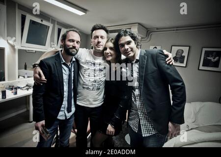 EXCLUSIVE - Clotilde Courau backstage prima del suo concerto a Varces-Allieres-et-Risset, Izere, Francia il 18 febbraio 2012. Foto di Daniel Giry/ABACAPRESS.COM Foto Stock