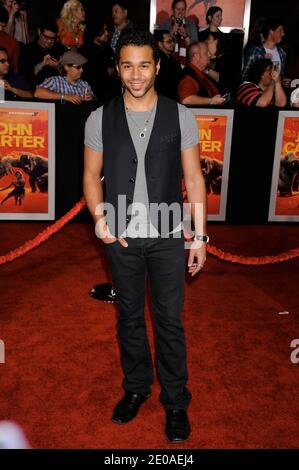 Corbin Bleu partecipa alla prima mondiale di John carter di Disney tenuta al Regal Cinemas di Los Angeles Live a Los Angeles, California il 22 febbraio 2012. Foto di Greylock/ABACAPRESS.COM Foto Stock