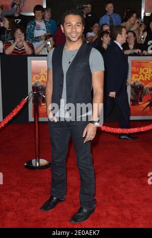 Corbin Bleu partecipa alla prima mondiale di John carter di Disney tenuta al Regal Cinemas di Los Angeles Live a Los Angeles, California il 22 febbraio 2012. Foto di Wade Blaine/ABACAPRESS.COM Foto Stock