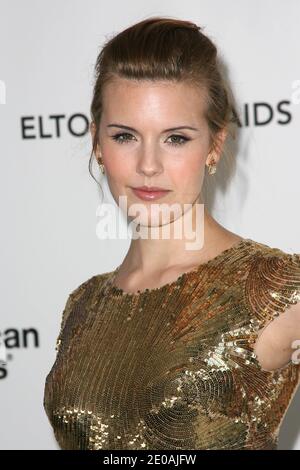 Maggie Grace arriva al 20° Annual Elton John AIDS Foundation Academy Awards Viewing Party a West Hollywood, Los Angeles, CA, USA il 26 febbraio 2012. Foto di Krista Kennel/ABACAPRESS.COM Foto Stock