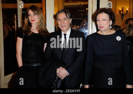 Richard Berry e Roselyne Bachelot hanno partecipato all'annuale Enfance Majuscule Charity Gala che si è tenuto a Salle Gaveau a Parigi, Francia, il 4 marzo 2012. Foto di Alban Wyters/ABACAPRESS.COM Foto Stock