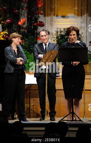 Richard Berry e Roselyne Bachelot hanno partecipato all'annuale Enfance Majuscule Charity Gala che si è tenuto a Salle Gaveau a Parigi, Francia, il 4 marzo 2012. Foto di Alban Wyters/ABACAPRESS.COM Foto Stock