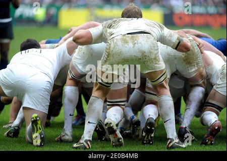 Illustrazione dell'equipaggio durante il Rugby RBS Six Nations, France Vs England allo Stade de France a Saint-Denis vicino a Parigi, Francia il 11 marzo 2012. Photo by for Pictures/ABACAPRESS.COM Foto Stock