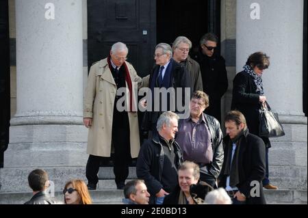 Vincent Cassel partecipa alla messa funeraria dell'attore Michel Duchaussoy al cimitero di Pere Lachaise, a Parigi, in Francia, il 20 marzo 2012. Foto di Alban Wyters/ABACAPRESS.COM Foto Stock