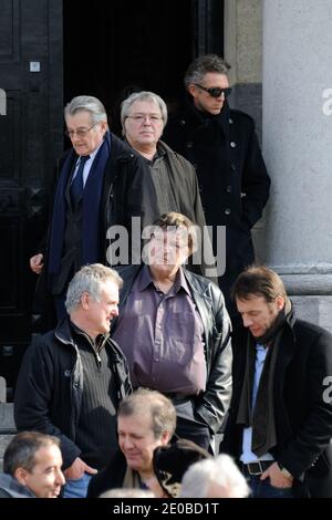 Vincent Cassel partecipa alla messa funeraria dell'attore Michel Duchaussoy al cimitero di Pere Lachaise, a Parigi, in Francia, il 20 marzo 2012. Foto di Alban Wyters/ABACAPRESS.COM Foto Stock