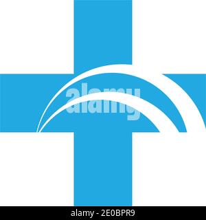 Salute medica modello Logo illustrazione vettoriale design Illustrazione Vettoriale