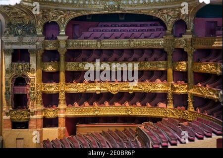 Modello in scala del Teatro dell'Opera Palais Garnier a Parigi Foto Stock