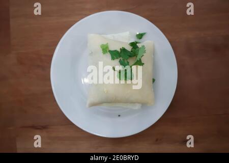 Panini, rotolo di gelato alle arachidi di Taiwan Foto Stock