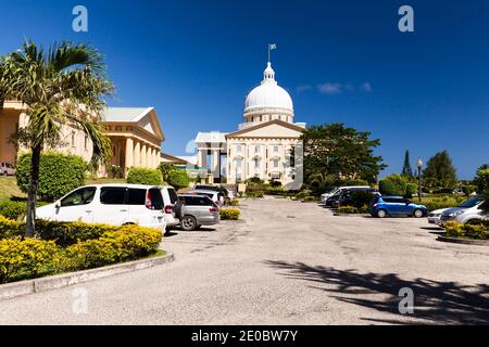 Edificio principale di Palau capitale Nazionale, Ngerulmud, Melekeok, Isola di Babeldaob, Palau, Micronesia, Oceania Foto Stock