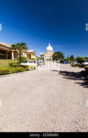 Edificio principale di Palau capitale Nazionale, Ngerulmud, Melekeok, Isola di Babeldaob, Palau, Micronesia, Oceania Foto Stock