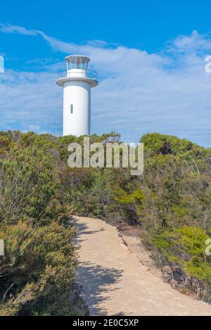 Faro di Cape Tourville al parco nazionale di Freycinet in Tasmania, Australia Foto Stock