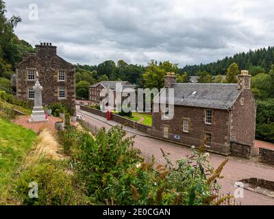 La città industriale di New Lanark, patrimonio dell'umanità dell'UNESCO, Scozia, Regno Unito, Europa Foto Stock