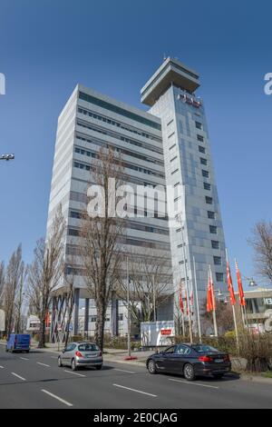 RBB Hochhaus, Masurenallee, Westend, Charlottenburg di Berlino, Deutschland Foto Stock