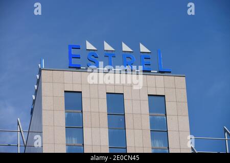 Estrel Hotel, Sonnenallee Neukoelln, Berlino, Deutschland Foto Stock