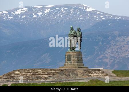 Il Commando Memorial a Spean Bridge, vicino a Fort William, Highlands scozzesi, Scotland, Regno Unito Foto Stock