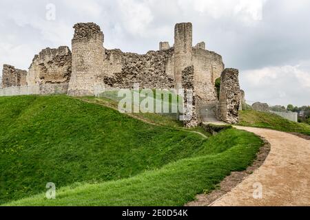 Conisbrough Castle, Conisbrough, Doncaster, England, Regno Unito Foto Stock