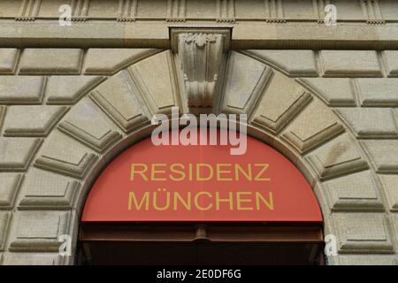 Koenigsbau, Muenchener Residenz, Max-Joseph-Platz, Monaco di Baviera, Deutschland Foto Stock